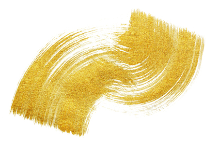 golden shiny brush strokeの写真素材