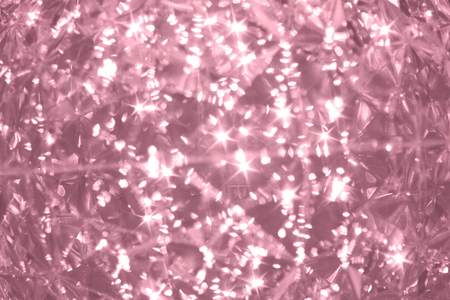 The brilliance of crystal pink, rose,glass bright edges shimmer.の写真素材