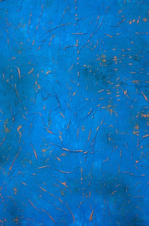 Large shot blue side tattered book cover can be used as a retro backgroundの写真素材