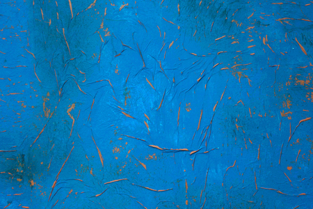 Large shot blue side tattered book cover can be used as a retro backgroundの写真素材