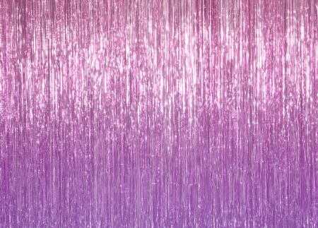 pink, lilac, christmas tinsel background, christmas wallpaper tinsel color trend 2020の写真素材
