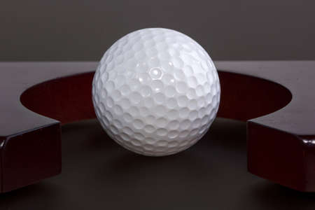 Homemade golf balls are in the hole. Hobby, sport.の写真素材