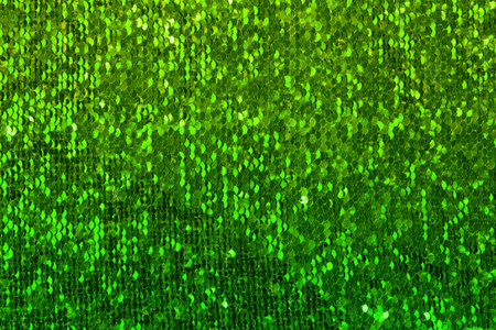 Green, golden, glitter background, shiny Green fabric with sequin, great background for your designの写真素材