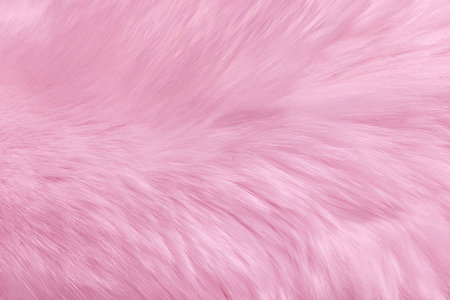 Pink fur natural texture, close-up.Useful as backgroundの写真素材