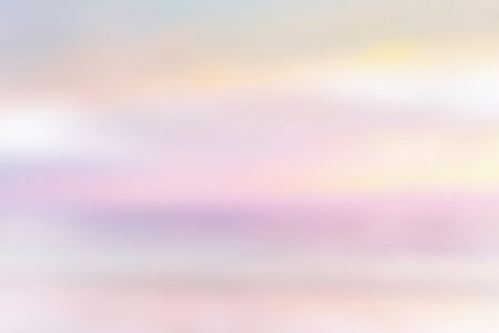 Blurred seascape, realistic summer background of sea and sky at sunset.の写真素材