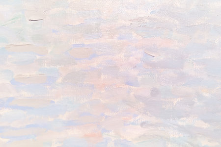 White pastel brush strokes of oil paint on canvas, background for your products.の写真素材