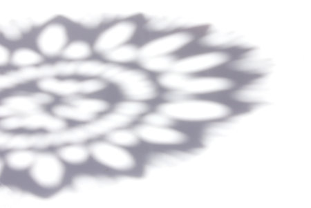 The Arabesque shadow is gray on white, you can use it as a background or overlay layer.の写真素材