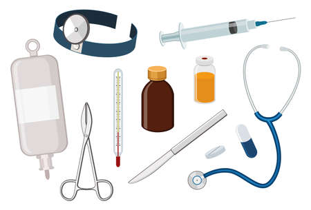 medical toolsのイラスト素材
