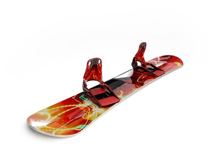 This 3D model snowboard redの写真素材