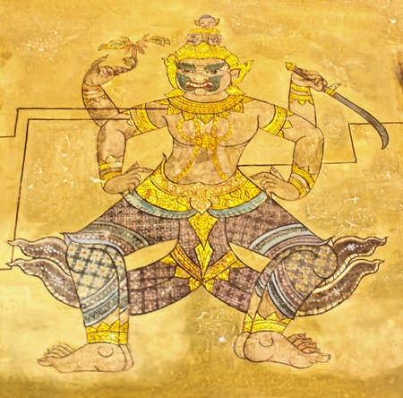 Mural in Wat Phoのeditorial素材