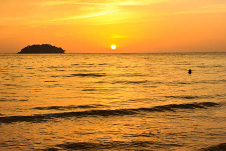 Sunset at Koh Chang Thailandの写真素材