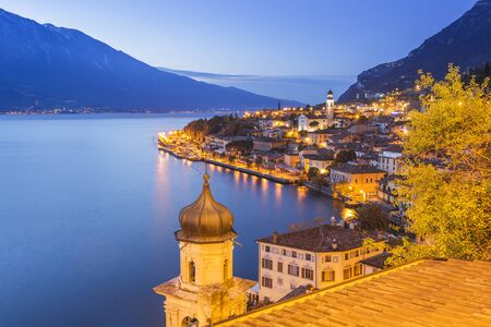 Limone sul Garda, Lake Garda, Brescia province, Lombardy, Italyのeditorial素材