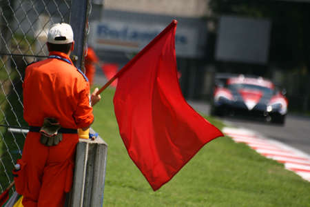 marshall track showing red flag