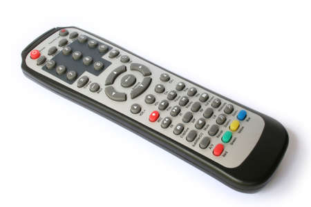 remote control with colored buttons and many functions