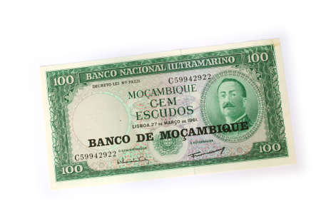 money from the world collection: banco de mocambiqueの写真素材