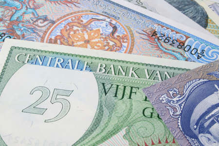 group of money from money of the world collectionの写真素材