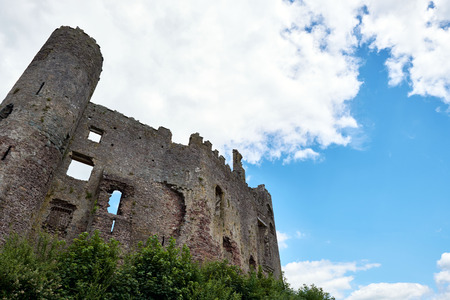 Laugharne castle, wales, pic taked in a sunny day
