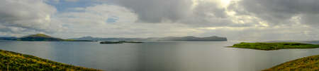 Scotland islands panoramaの写真素材