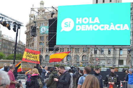 protests in Catalonia. Referendum for indipendence. Barcelona 2017のeditorial素材