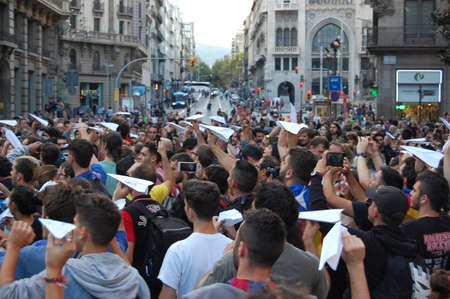 protests in Catalonia. Referendum for indipendence. Barcelona 2017のeditorial素材