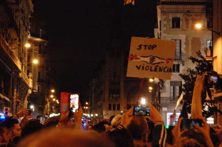 protests in Catalonia. Referendum for indipendence. Barcelona 2017のeditorial素材