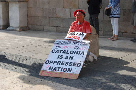 protests in Catalonia. Referendum for indipendence. Barcelona 2017のeditorial素材