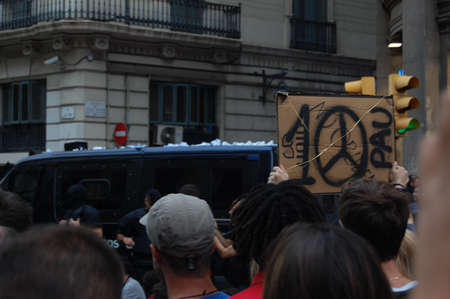 protests in Catalonia. Referendum for indipendence. Barcelona 2017のeditorial素材