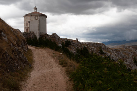 Church in Campo Imperatore Abruzzo Italyの写真素材