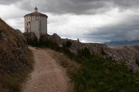 Church in Campo Imperatore Abruzzo Italyの写真素材