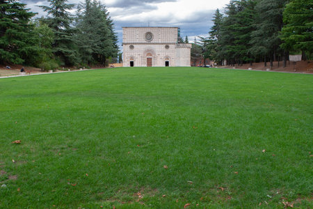 Collemaggio church in Abruzzo, Italyの写真素材