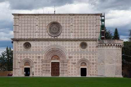 Collemaggio church in Abruzzo, Italyの写真素材