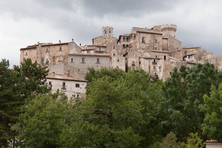 Santo Stefano di Sessanio in Abruzzoのeditorial素材