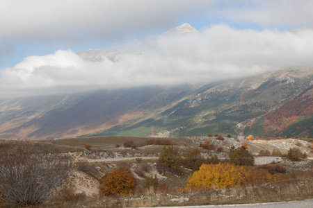 Campo Imperatore in Abruzzo Italyの写真素材