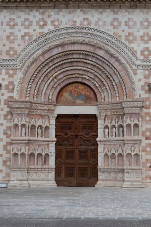 Collemaggio church in Abruzzo, Italyの写真素材