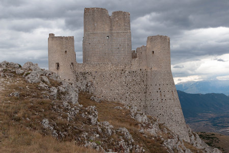 Rocca Calascio ruins in Abruzzoのeditorial素材