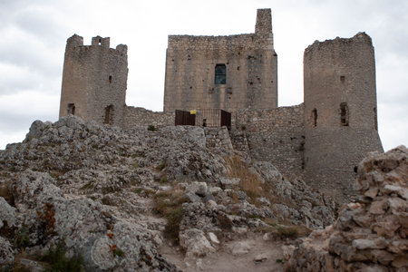 Rocca Calascio ruins in Abruzzoのeditorial素材