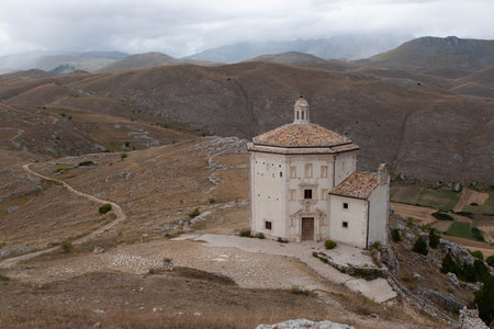 Rocca Calascio ruins in Abruzzoのeditorial素材