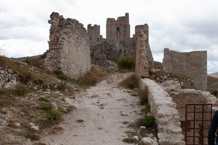 Rocca Calascio ruins in Abruzzoのeditorial素材