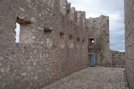 Rocca Calascio ruins in Abruzzoのeditorial素材