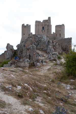 Rocca Calascio ruins in Abruzzoのeditorial素材