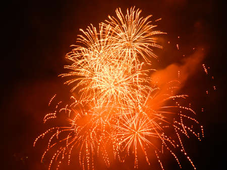 Isolated Fireworks in Venice - Italyの写真素材