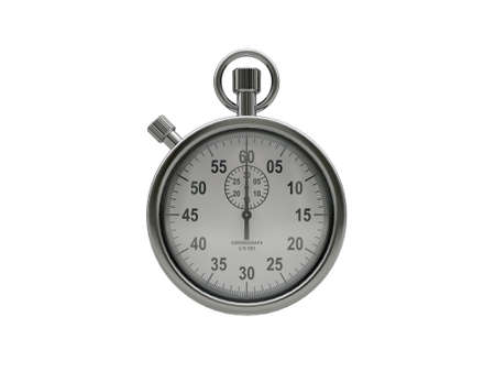 stopwatch isolated on white backgroundの写真素材