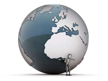 the man who stopped the worldの写真素材