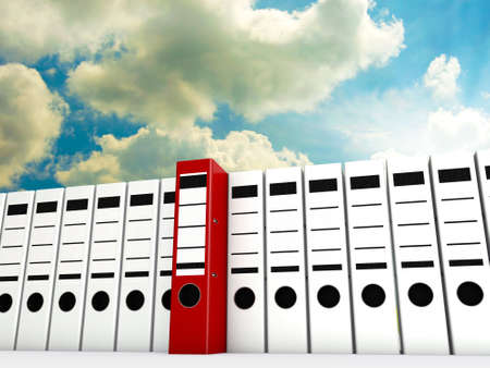 office foldersの写真素材