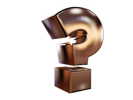 question mark isolated on white background
