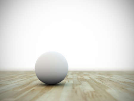 white sphere on wooden floor