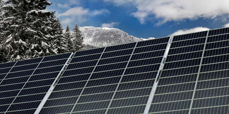 solar panelsの写真素材