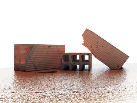 construction bricksの写真素材