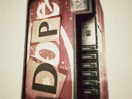 vending machine isolated on white backgroundの写真素材