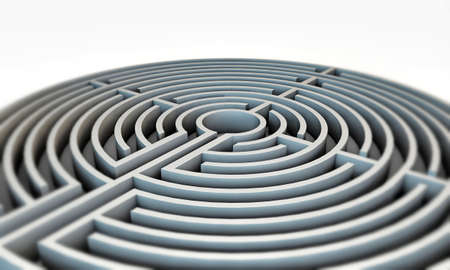 labyrinth isolated on white background